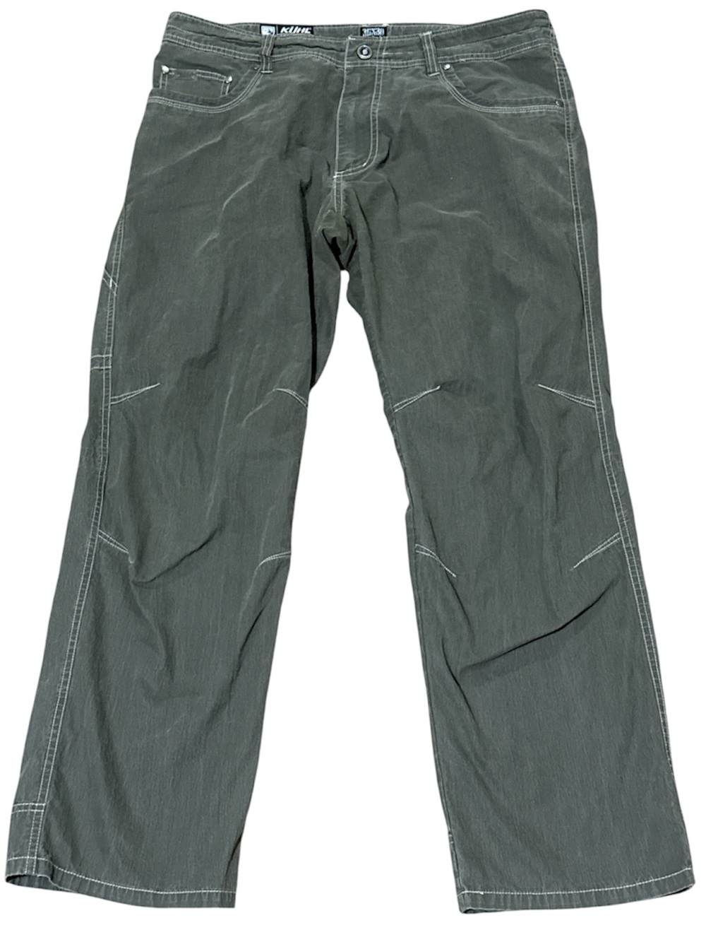 Kuhl Revolvr Men’s Cargo Pants Gray/Green Hiking Outdoor Gorpcore 36/30